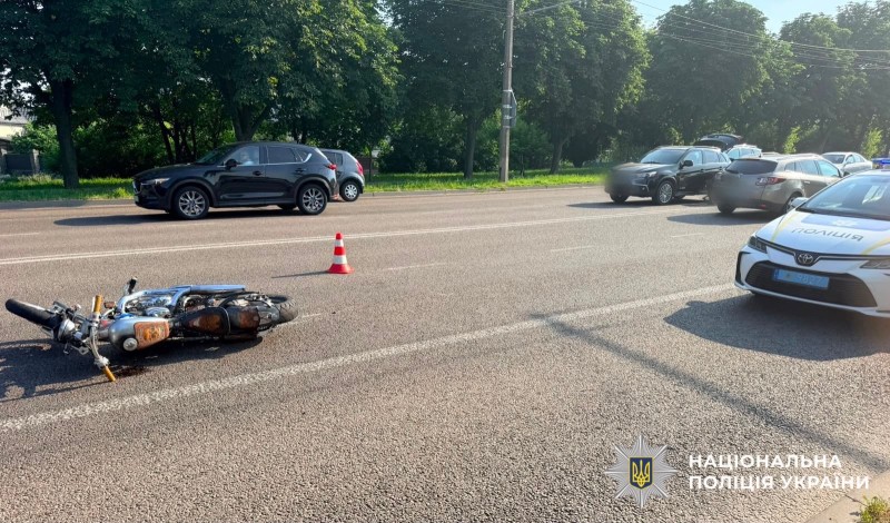  У Білій Церкві поліція розслідує смертельну ДТП із мотоциклістом 