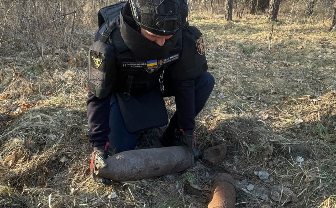  У Києві в лісі знайшли артилерійські снаряди 