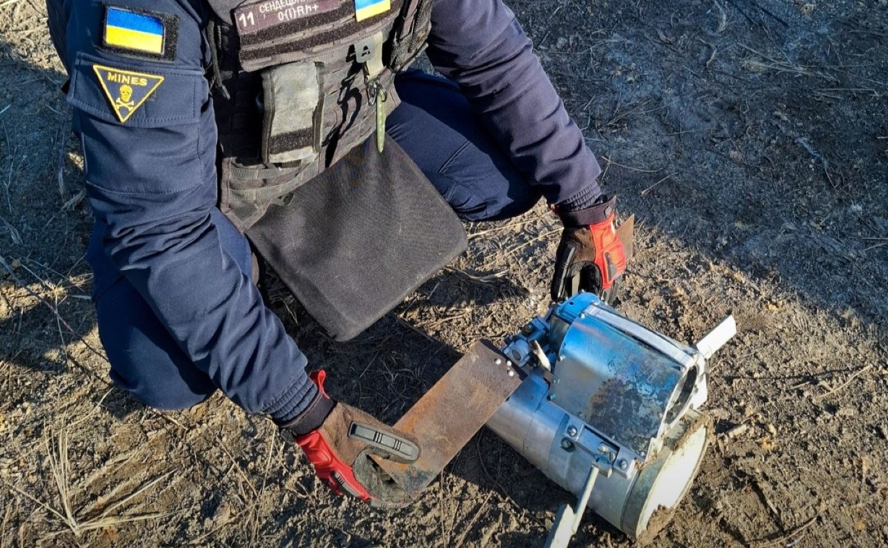  На Київщині у лісосмузі знайшли нерозірвану бойову частину касетної бомби 