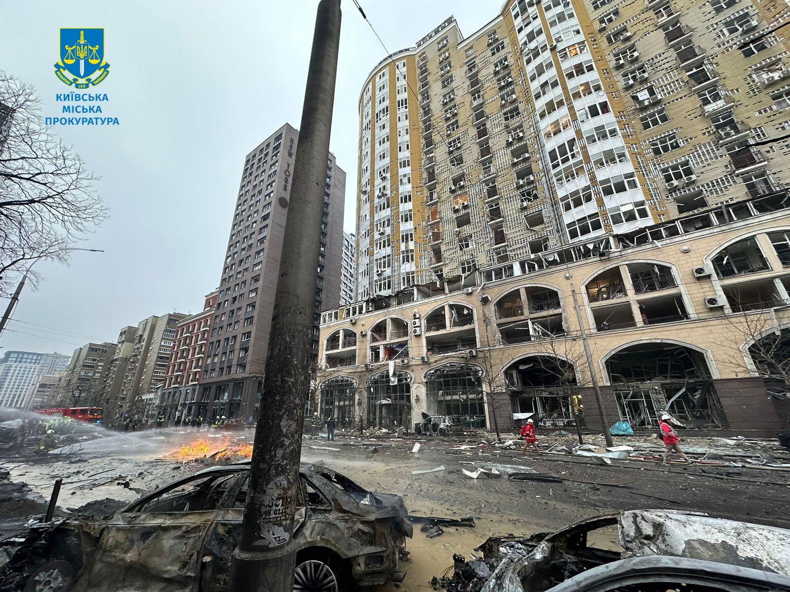  Внаслідок ворожої атаки на Київ загинула одна людина, ще десять постраждали – розпочато розслідування 