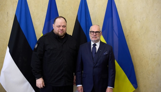  Стефанчук зустрівся з президентом Естонії - розраховує на підтримку далекобійних ударів по Росії 