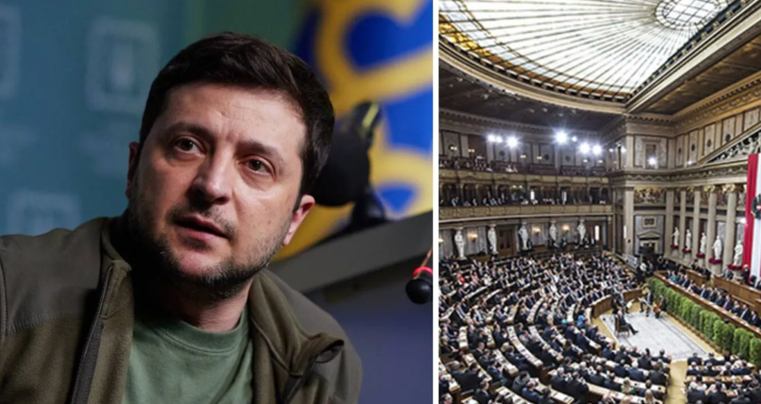  Зеленський звернувся до парламенту Австрії, деякі депутати залишили залу 