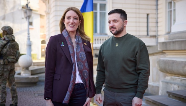  Зеленський у Львові зустрівся з президентом Європарламенту Мецолою 