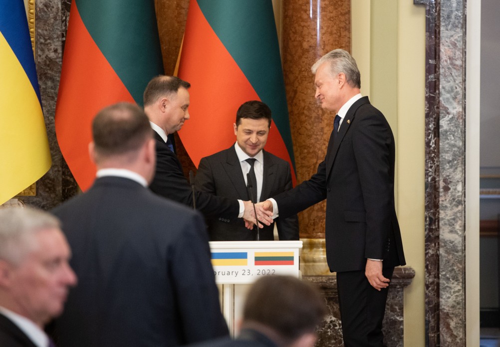  Україна, Польща й Литва єдині в тому, що майбутнє європейської безпеки зараз вирішується в Україні – Володимир Зеленський 