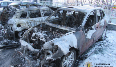 Спалили Porsche Cayenne та Range Rover на Новопечерських Липках: поліцейські Києва затримали двох зловмисників