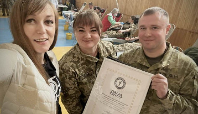 200 прикордонників здали 90 літрів крові для поранених бійців, встановивши рекорд України