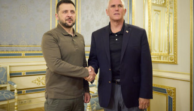 Зеленський провів зустріч з ексвіцепрезидентом США Пенсом. Вони обговорили важливість надання F-16 Україні та її майбутнє в НАТО