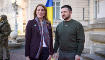 Зеленський у Львові зустрівся з президентом Європарламенту Мецолою