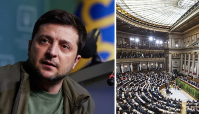 Зеленський звернувся до парламенту Австрії, деякі депутати залишили залу